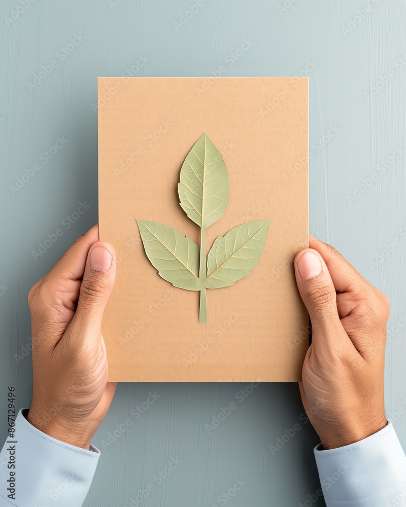 Business owner holding a certificate for achieving sustainability certification, sustainability certification, ecocertification Business owner holding a certificate for achieving sustainability certification, sustainability certification, ecocertification