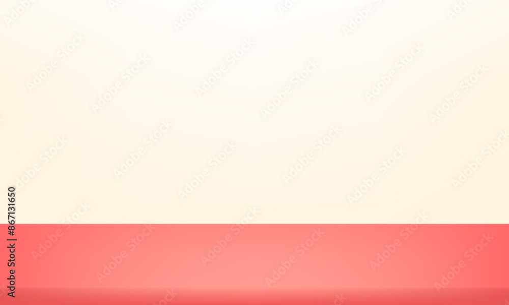 Pink and cream Studio background. Pink and cream Background Empty Room Studio with table. Space for selling products on the website. Vector illustration. Pink and cream Studio background. Pink and cream Background Empty Room Studio with table. Space for selling products on the website. Vector illustration.