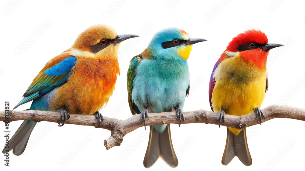 Colorful Asian Birds. Harpactes Ardens isolated on a transparent background Colorful Asian Birds. Harpactes Ardens isolated on a transparent background
