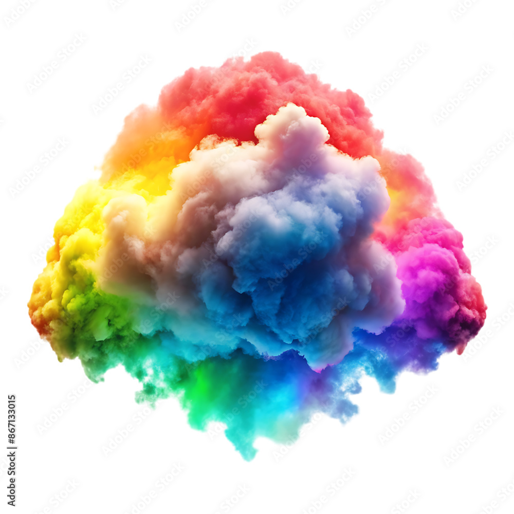 rainbow cloud on transparent background rainbow cloud on transparent background