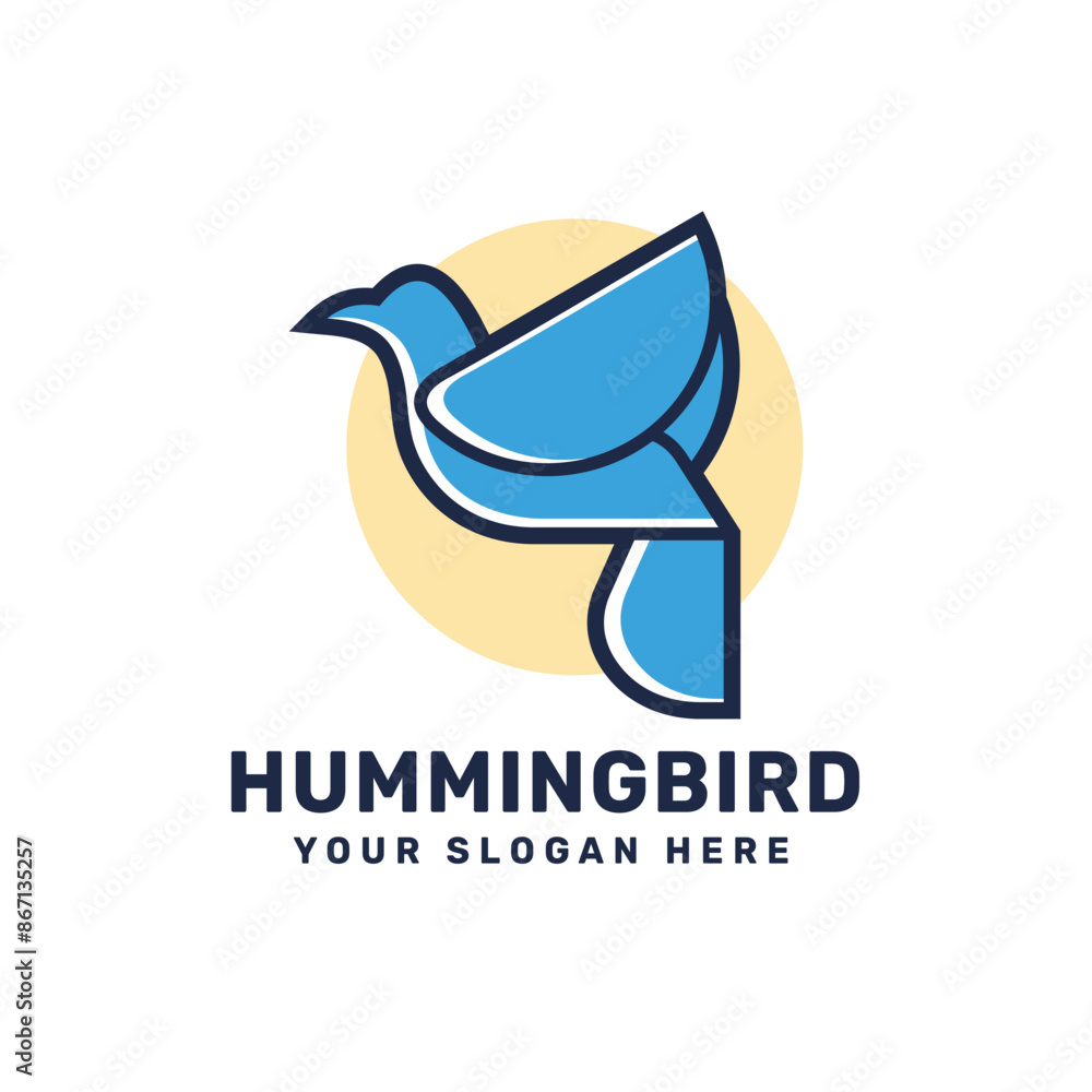 Hummingbird logo design Hummingbird logo design