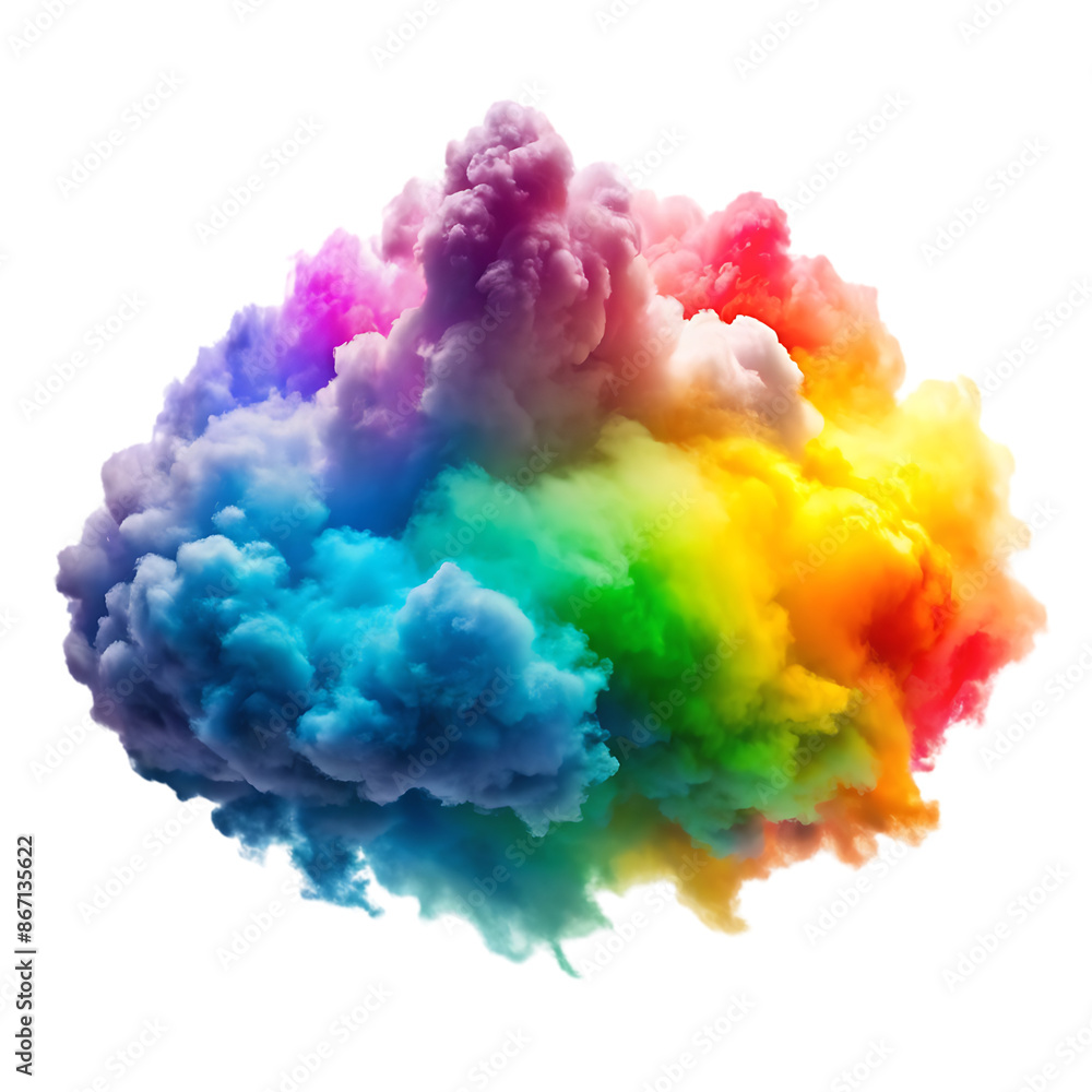 rainbow cloud on transparent background rainbow cloud on transparent background