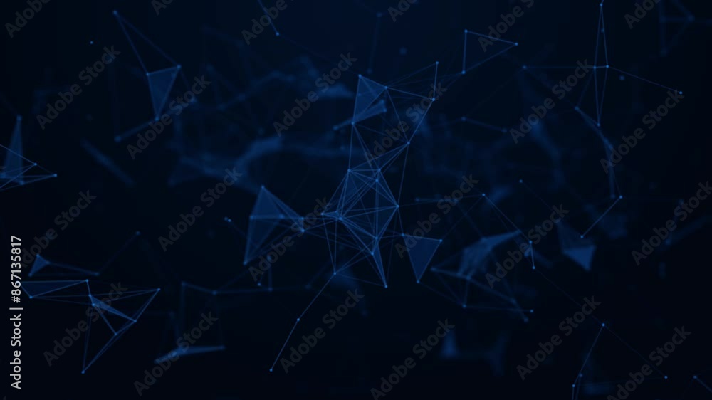 Big data. Abstract digital technology moving polygon online cybersecurity data protection Background. Slow internet network connection. Data Digital tunnel square with futuristic matrix. Big data. Abstract digital technology moving polygon online cybersecurity data protection Background. Slow internet network connection. Data Digital tunnel square with futuristic matrix.