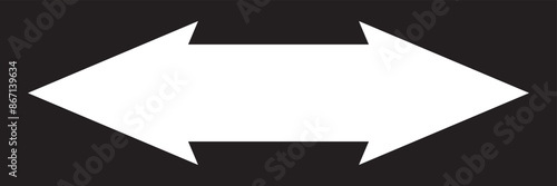  Dual semi circle arrow. white arch double arrow. Arrow pointer vector icon isolated on white background. Vector illustration. eps 10
