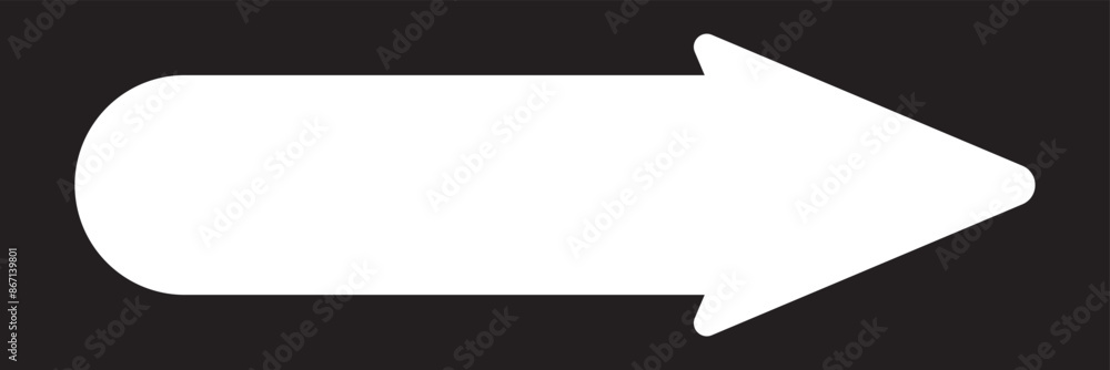 White Long arrow vector icon. eps10 White Long arrow vector icon. eps10