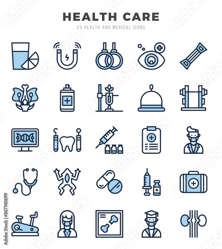 HEALTH CARE icon pack for your website. mobile. presentation. and logo design.