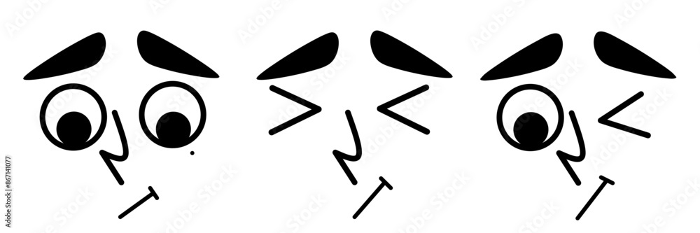abstract black and illustration face expression abstract black and illustration face expression