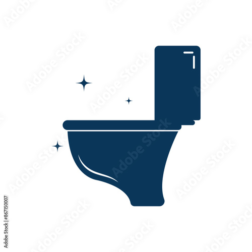 Toilet clean icon design. Toilet clean icon trendy flat style design. Vector illustration.