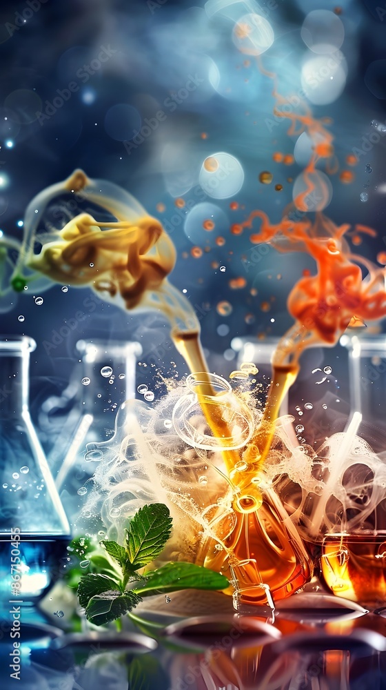 Chaotic Chemical Reaction Showcasing Explosive Synthesis in Laboratory Setting Chaotic Chemical Reaction Showcasing Explosive Synthesis in Laboratory Setting