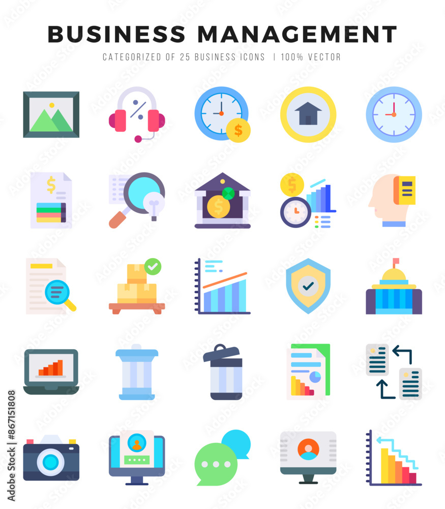 icons set. Business Management for web. app. vector illustration. icons set. Business Management for web. app. vector illustration.