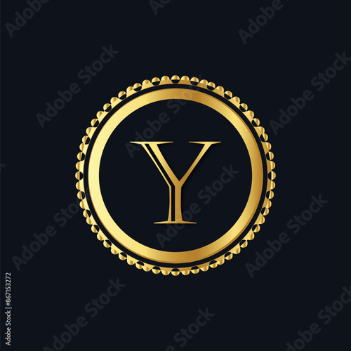 Gold letter Y logo design with beautiful leaf, flower and feather ornaments. initial letter Y. monogram Y flourish. suitable for logos for boutiques, businesses, companies, beauty, offices, spas
