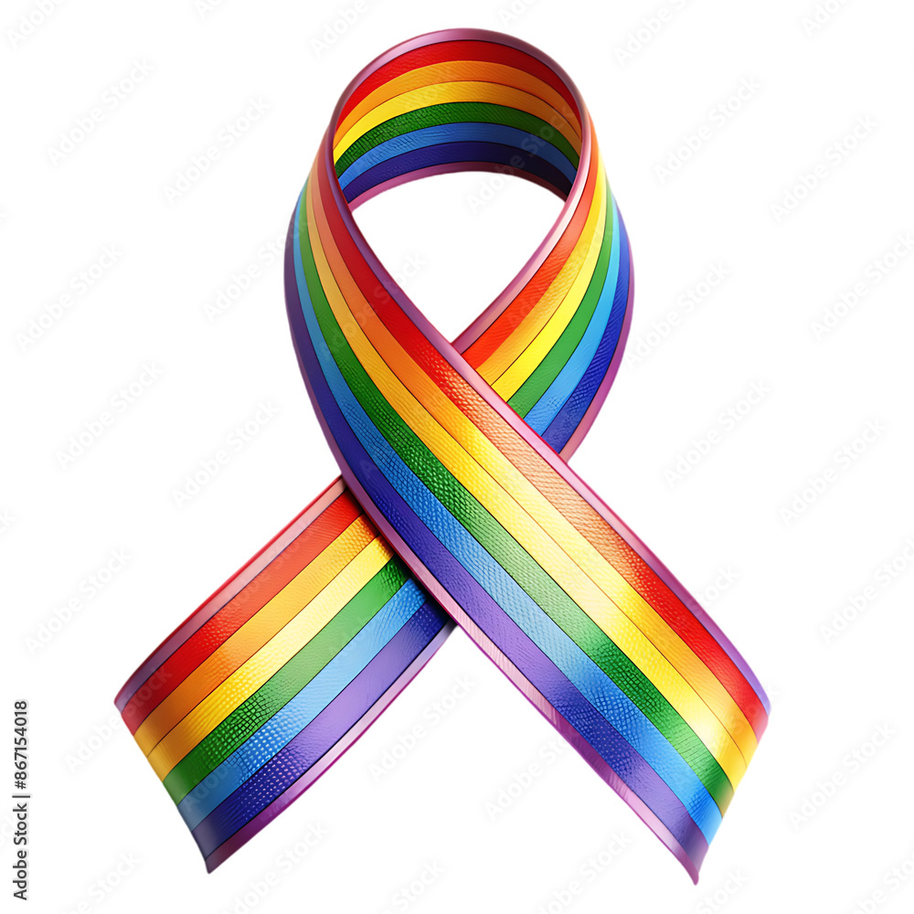 rainbow ribbon on transparent background rainbow ribbon on transparent background