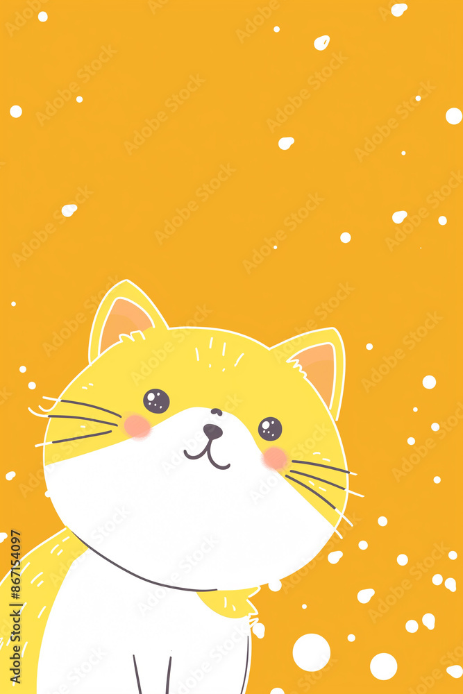 Cheerful Yellow Kitten Cheerful Yellow Kitten