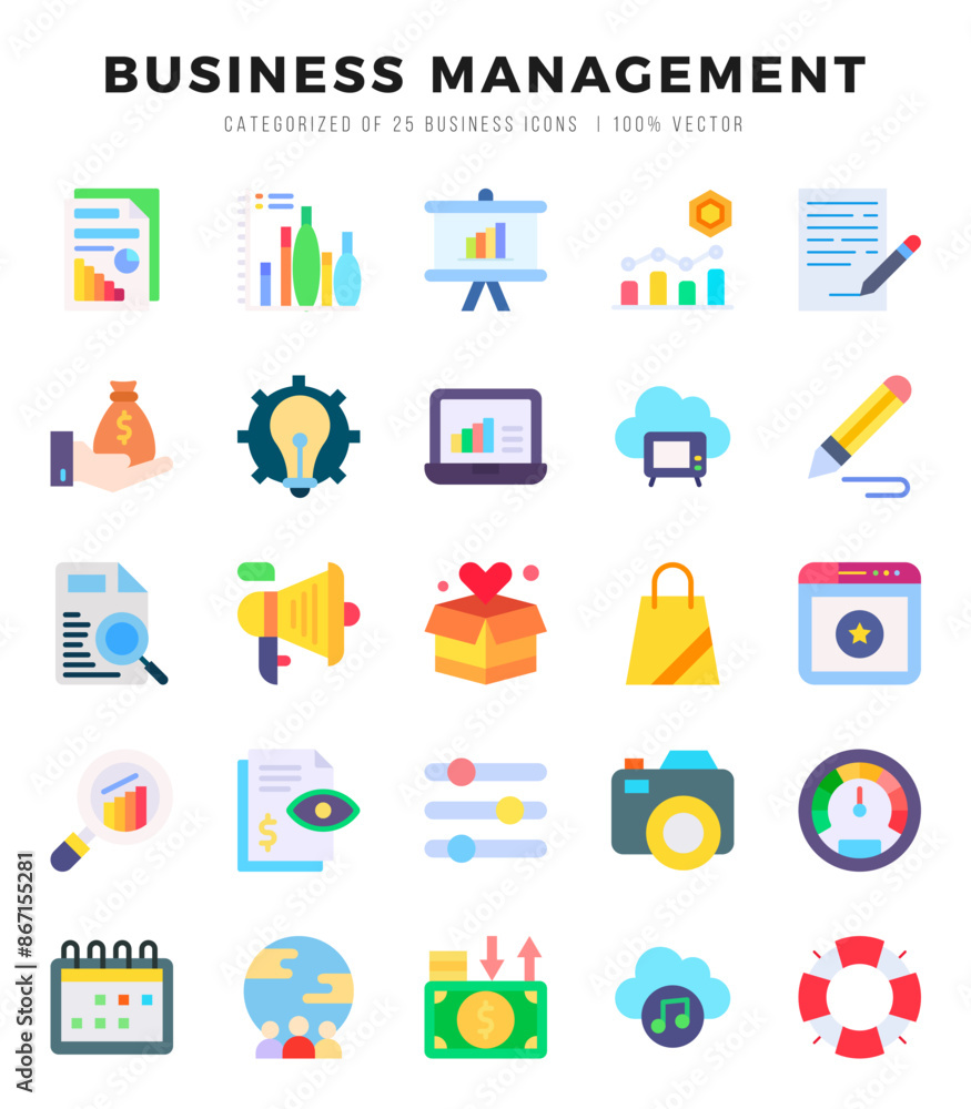 Business Management Icon Bundle 25 Icons for Websites and Apps Business Management Icon Bundle 25 Icons for Websites and Apps