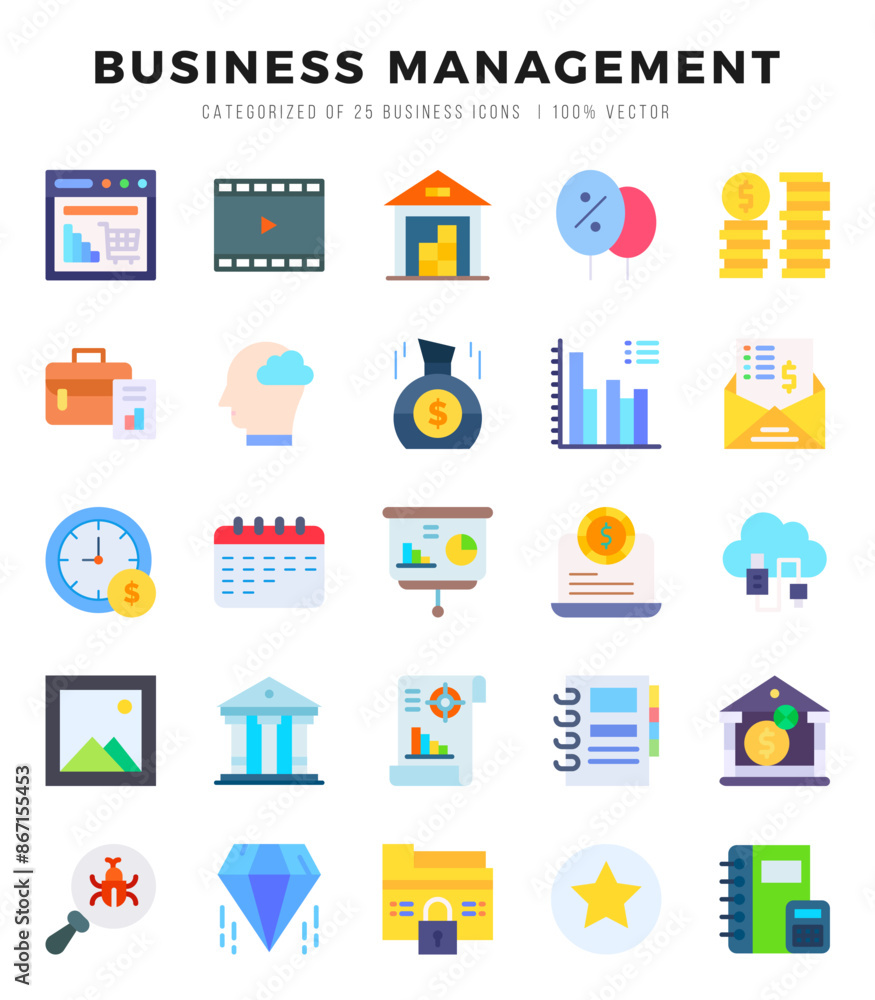 Business Management icon pack for your website. mobile. presentation. and logo design. Business Management icon pack for your website. mobile. presentation. and logo design.