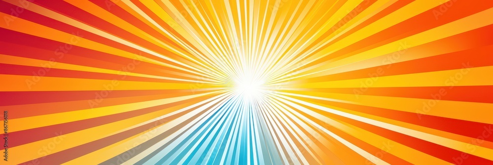 Abstract Sunburst Pattern in Vibrant Colors Abstract Sunburst Pattern in Vibrant Colors