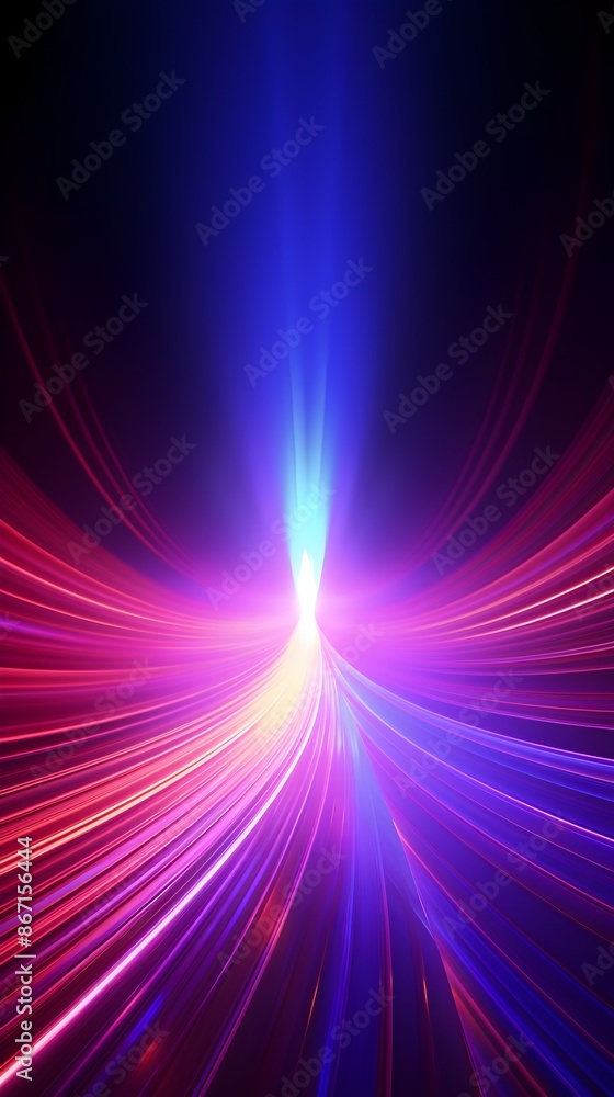 Captivating Neon Light Trails in Abstract Geometric Patterns Captivating Neon Light Trails in Abstract Geometric Patterns
