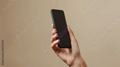 Close-up of hand holding smartphone showing incoming call