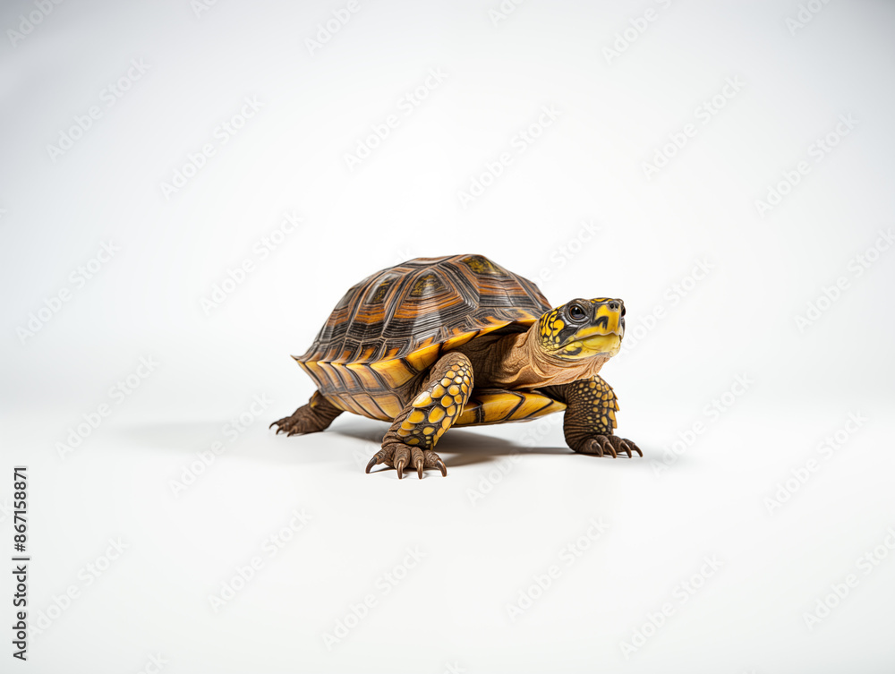 Fototapeta premium A Portrait of a turtle on an isolated background
