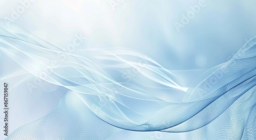 Elegant Abstract Blue Waves and Lines Background for Tech and Corporate Events