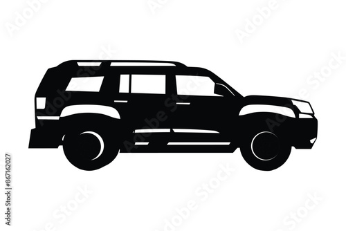 SUV car silhouette