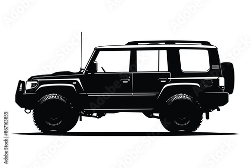 SUV car silhouette