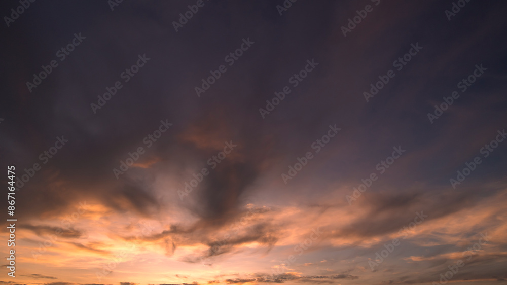 Obraz premium Dark sky with stormy clouds. Dramatic sky rain,Dark clouds before a thunder-storm.