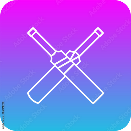 Cricket bat Icon