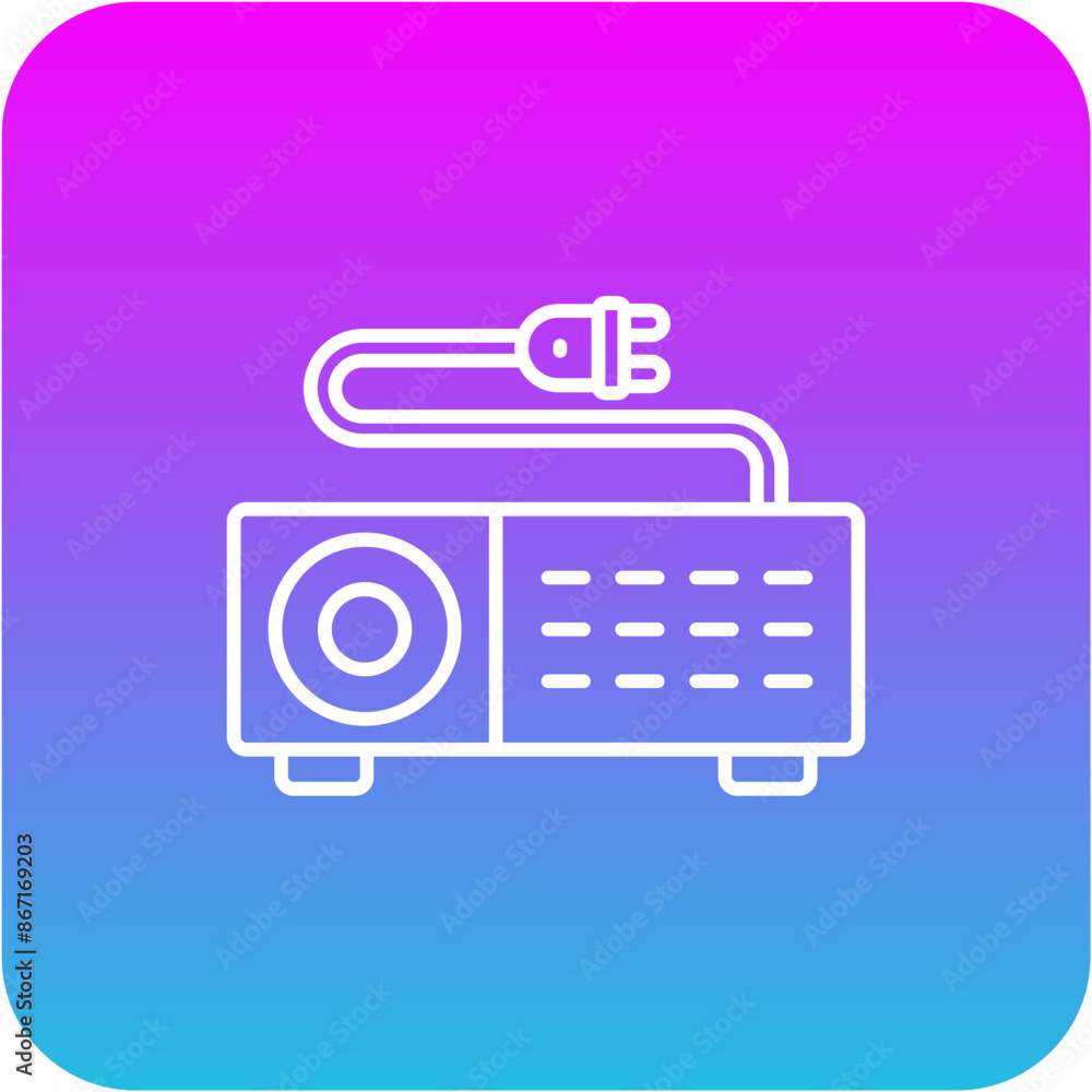 Projector plug Icon Projector plug Icon