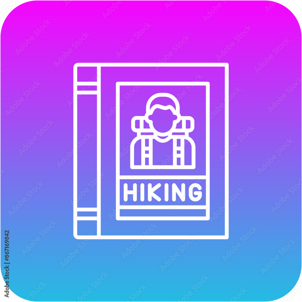 Hiking book Icon Hiking book Icon