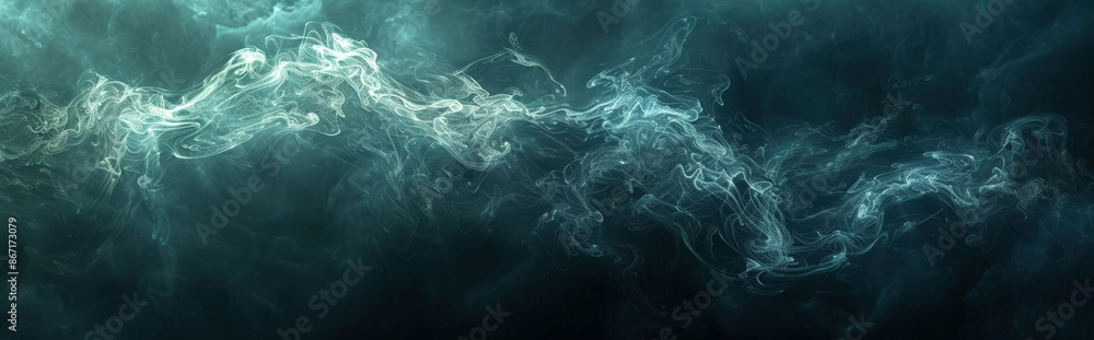 background with light, wispy fog shapes on a dark background, using minimalistic design to evoke the eerie and mysterious atmosphere of Halloween night background with light, wispy fog shapes on a dark background, using minimalistic design to evoke the eerie and mysterious atmosphere of Halloween night