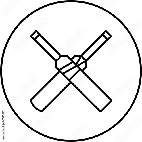 Cricket bat Icon