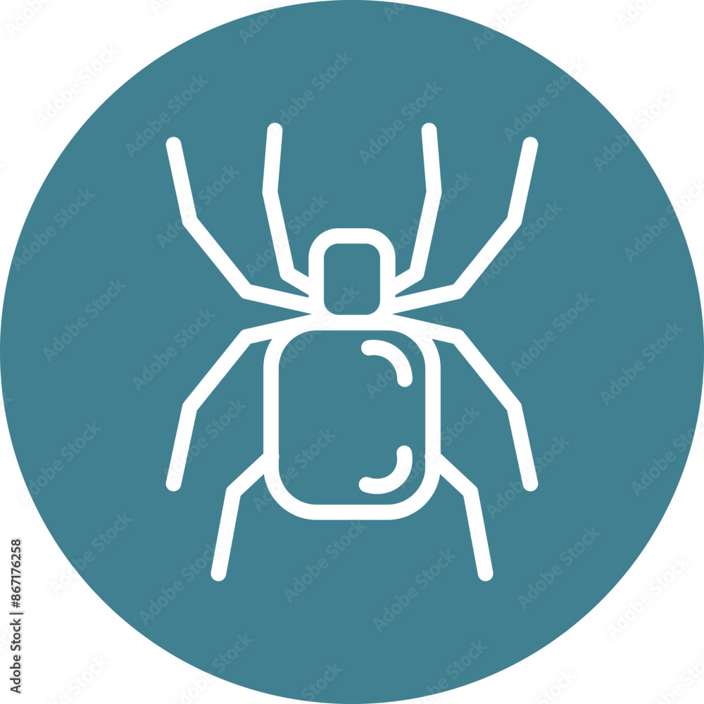 Tarantula Line White Circles Multicolors