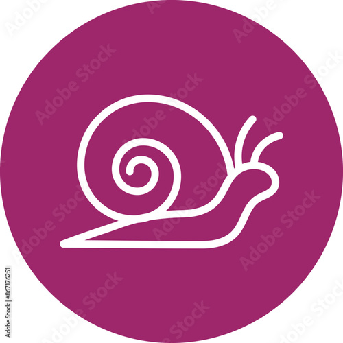 Snail Line White Circles Multicolors