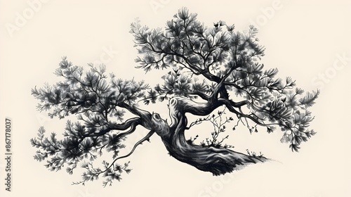 Wallpaper Mural Majestic Snow-Covered Pine Tree Branches Reaching Towards the Sky in a Serene Winter Landscape Torontodigital.ca