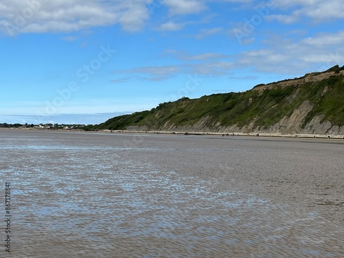 plage d'arromanches les bains photo