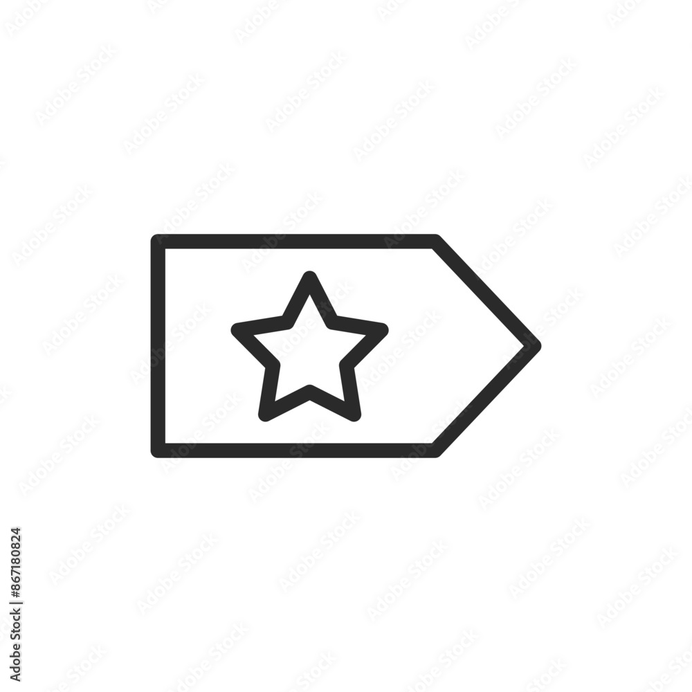 Star insignia on epaulettes, linear style icon. Editable stroke width Star insignia on epaulettes, linear style icon. Editable stroke width