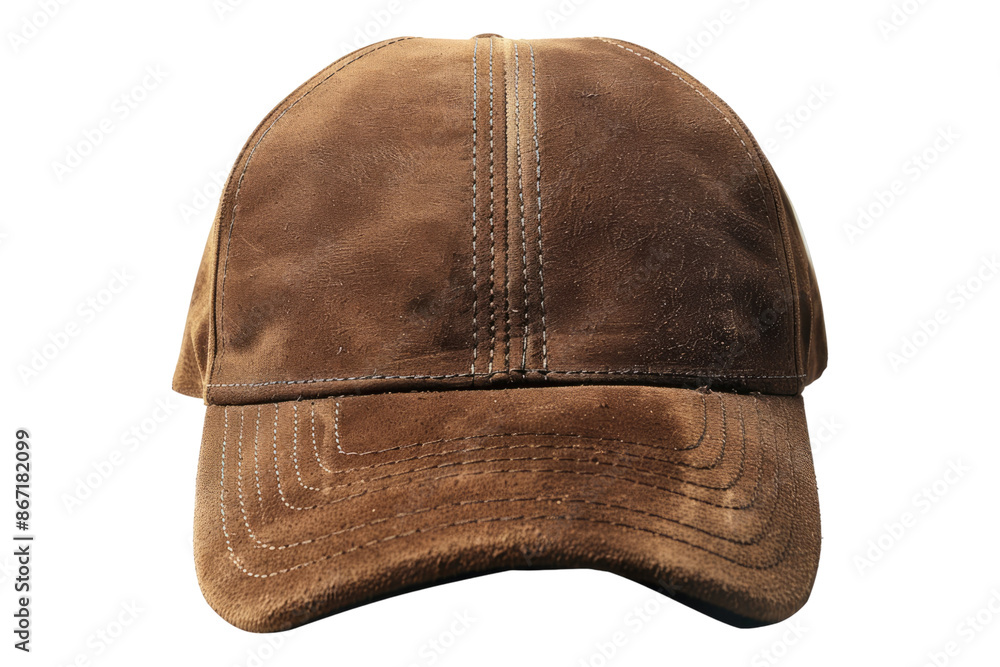 Suede cap isolated on transparent background Suede cap isolated on transparent background
