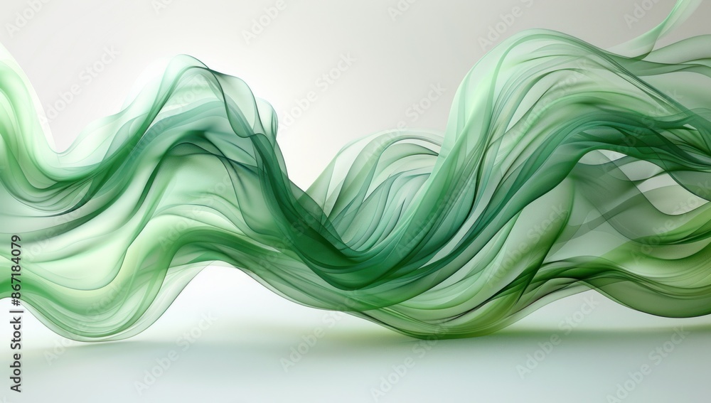 Abstract Green Swirling Design Abstract Green Swirling Design