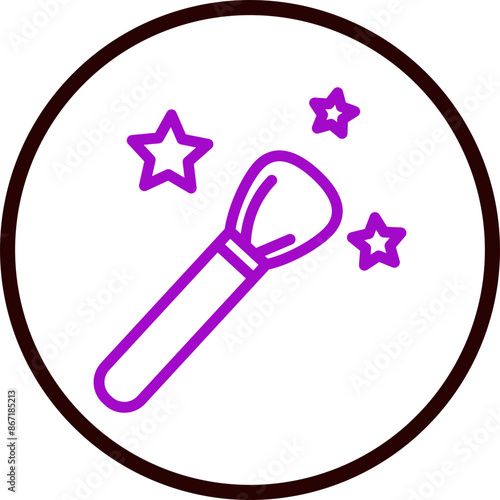 Makeup Application Techniques Line Purple Circle Black