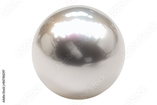 White pearl isolated on white background