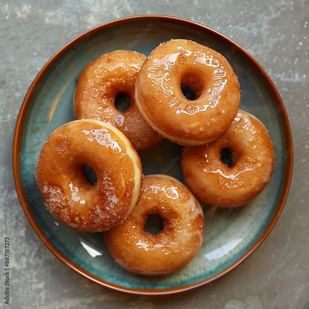 Assorted donuts with different glaze Assorted donuts with different glaze