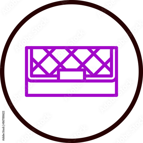 Clutch Line Purple Circle Black