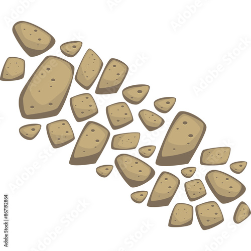 Pathway Stone Paving Pattern