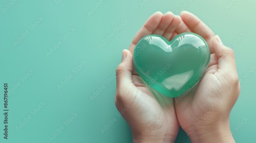 Obraz premium The Hands Holding Heart