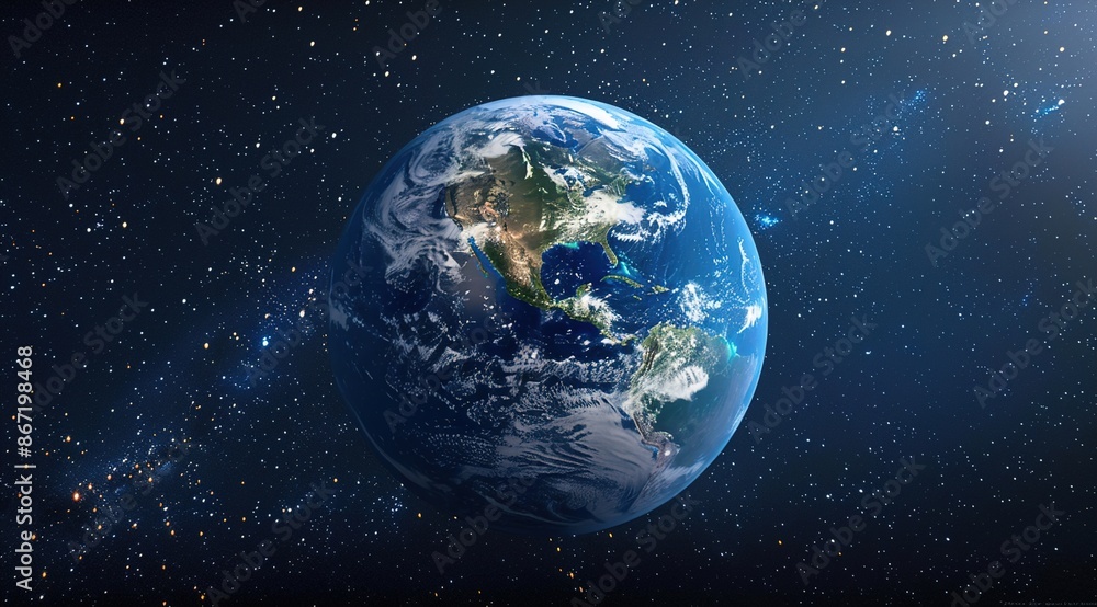 Fototapeta premium earth and moon