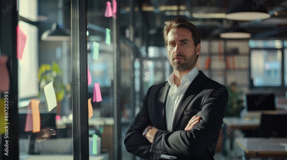 The confident office man The confident office man