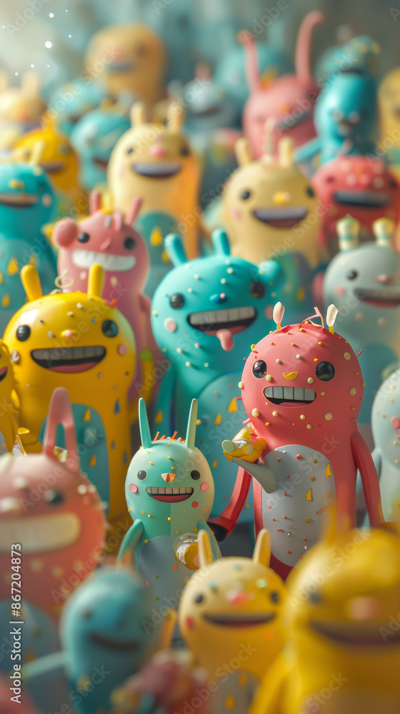 Fototapeta premium cute_aliens_toys