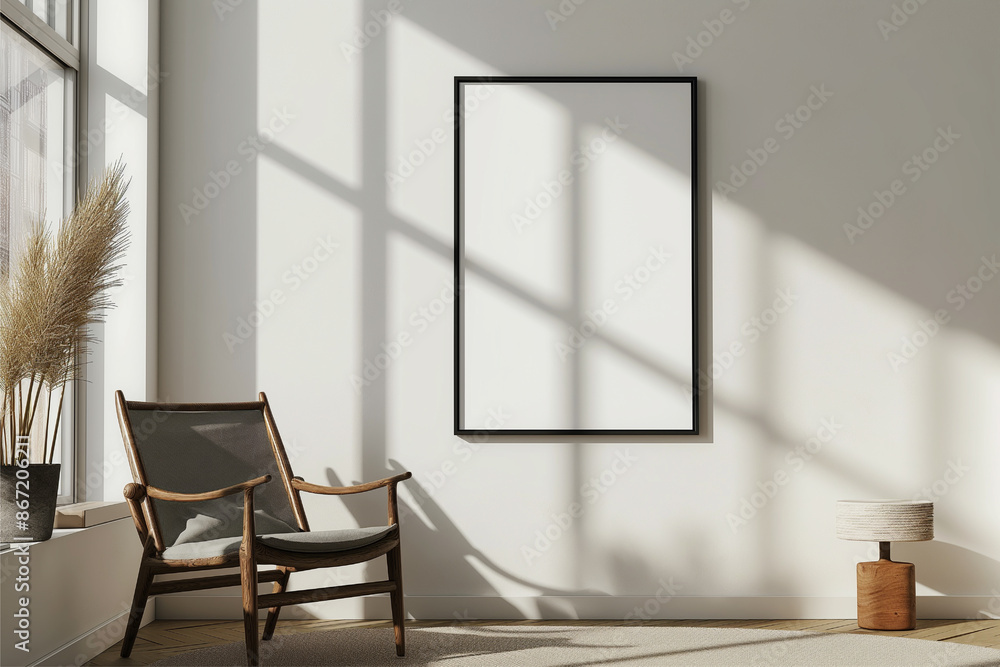 Frame mockup, ISO A paper size. Home Office wall poster mockup. Interior mockup with office background. Modern interior design. Frame mockup, ISO A paper size. Home Office wall poster mockup. Interior mockup with office background. Modern interior design.