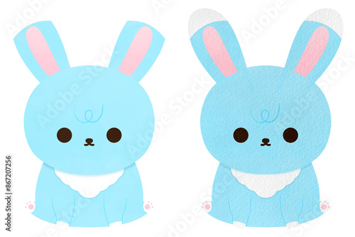 Cute Rabbit Cartoon illustration Cute Bunny Cartoon Farm Animal Cartoon Kawaii Rabbit Mascot Bunny Character 